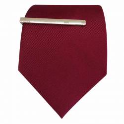 Cravate bordeaux en coffret