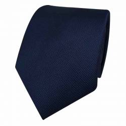 Cravate bleu marine ou bleu nuit unie en soie