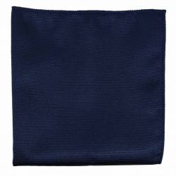 Pochette de costume bleu marine en soie