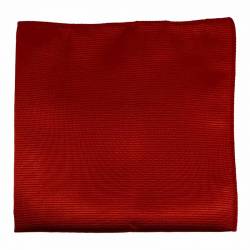Pochette de costume en soie rouge