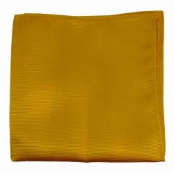 Pochette de costume jaune en soie