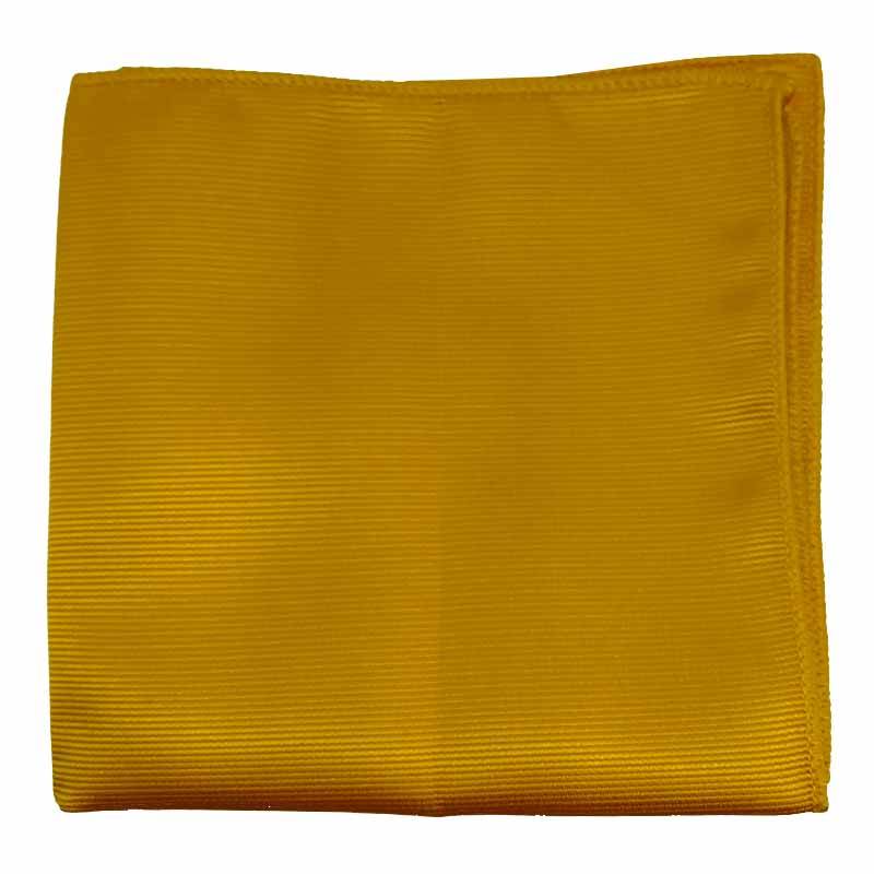 Pochette de costume jaune en soie