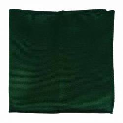 Pochette de costume vert foncé en soie