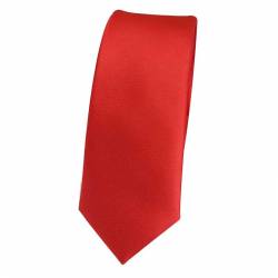 Cravate ultra slim 3 cm rouge