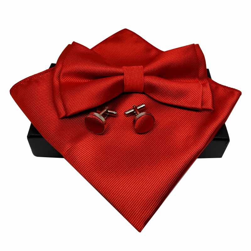 Nœud papillon noir - Ensemble 100% soie - La Cravate Rouge