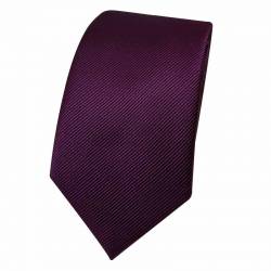 Cravate slim violette en soie