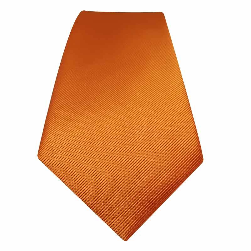 Coffret de cravate orange en soie