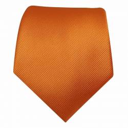 Cravate orange en soie