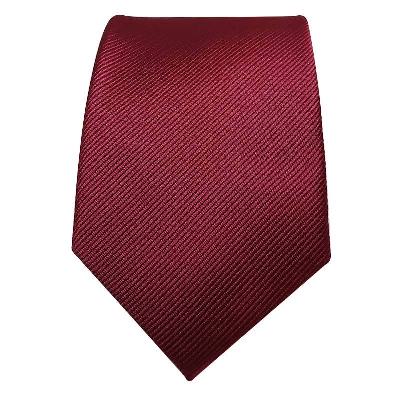 Cravate slim rouge bordeaux