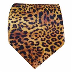 Cravate à motif léopard