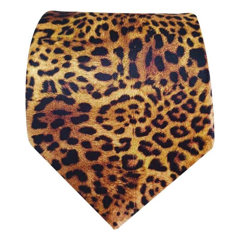 Cravate à motif léopard