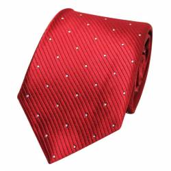 Symbolique de la couleur de la cravate: cravate rouge en soie à points blancs